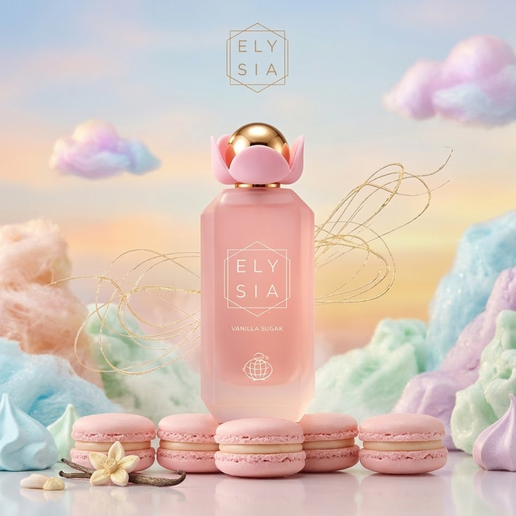 Perfume Elysia Vanilla Sugar EDP 100ml Fragrance World Feminino Doce Gourmand